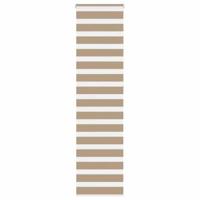VidaXL Zebra blind 55x230 cm stofbreedte 50,9 cm polyester zandbruin - thumbnail