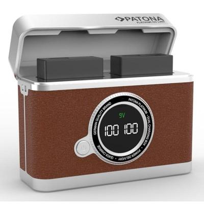 Patona Platinum Retro dual oplaadbox USB-C voor Sony NP-FZ100 accu's