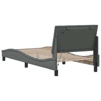 Bedframe zonder matras 90x190 cm stof donkergrijs - thumbnail