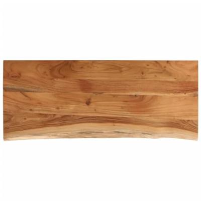 Tafelblad rechthoekig natuurlijke rand 100x40x2,5 cm acaciahout