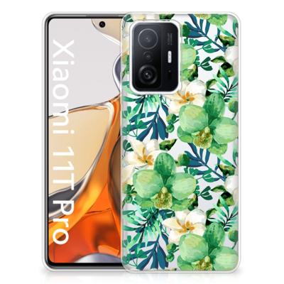 Xiaomi 11T | 11T Pro | TPU Case | Orchidee Groen