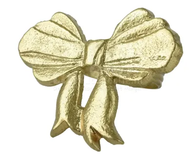 Servetring Strik Metaal Goud 1st