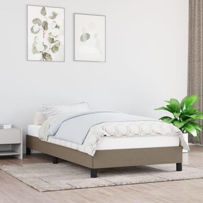Bedframe stof taupe 100x200 cm Bedframe stof taupe 100x200 cm