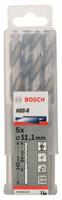 Bosch Accessories 2608585530 2608585530 HSS Metaal-spiraalboor 11.1 mm Gezamenlijke lengte 142 mm Geslepen DIN 338 Cilinderschacht 5 stuk(s) - thumbnail