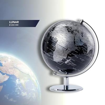 Globe troika 20cm zwart-zilver Globe troika 20cm zwart-zilver