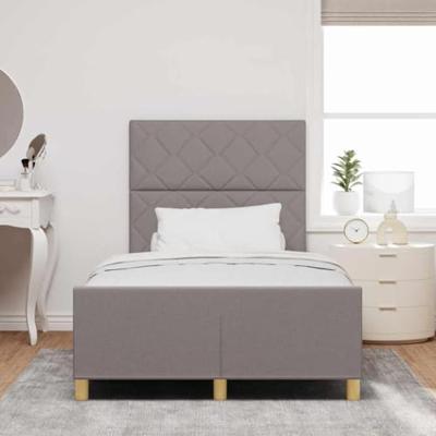 Bedframe met hoofdeinde Taupe 120 x 200 cm Stof