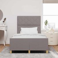 Bedframe met hoofdeinde Taupe 120 x 200 cm Stof - thumbnail