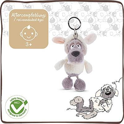 Nici glubschis pluchen sleutelhanger wolf ulvy, 10cm