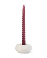 HEMA Kandelaar S keramiek ribbel naturel (creme) - thumbnail