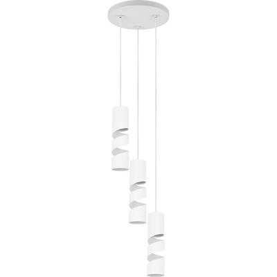 Moderne LED Hanglamp 3-lichts Rond - Mat Wit Metaal - GU10 Fitting