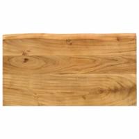 Tafeltjesset 3 st met natuurlijke rand massief acaciahout - thumbnail