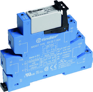 Finder 38.52.7.024.0050 Koppelrelais 24 V/DC 8 A 2x wisselcontact 1 stuk(s)