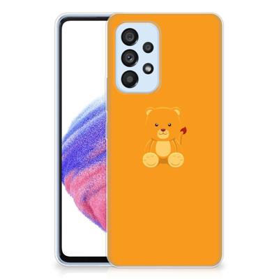 Samsung Galaxy A53 5G Telefoonhoesje met Naam Baby Beer Samsung Galaxy A53 5G Telefoonhoesje met Naam Baby Beer