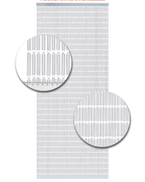 Vliegengordijn Hulzen Wit - 100cm x 240cm - thumbnail