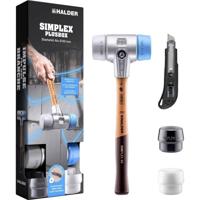 Halder SIMPLEX-Plusbox Starterkit Alu 3113s004 Kunststof hamer Zacht, Middelhard 1430 g 155 mm 1 stuk(s) - thumbnail