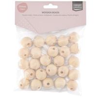 Vaessen Creative • houten kralen 25mm 25stuks - thumbnail