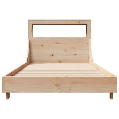 Bedframe zonder matras massief grenenhout 140x200 cm