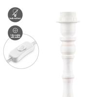 Home sweet home tafellamp Woodi square ↕ 38 cm - wit whitewash - thumbnail