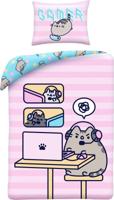 Pusheen dekbedovertrek Chatcat 140 x 200 cm Katoen - thumbnail