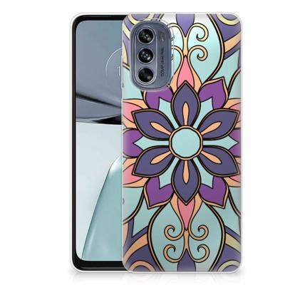 Motorola Moto G62 5G | TPU Case | Purple Flower