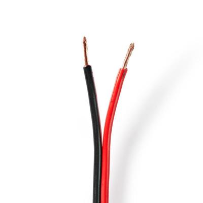 Nedis Speaker-Kabel | 2x 2.50 mm² | 100 m | Rood / Zwart | 1 stuks - CABR2500BK1000 CABR2500BK1000