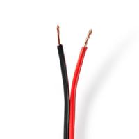 Nedis Speaker-Kabel | 2x 2.50 mm² | 100 m | Rood / Zwart | 1 stuks - CABR2500BK1000 CABR2500BK1000 - thumbnail