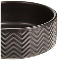 TRIXIE VOERBAK / DRINKBAK WAVE KERAMIEK GRIJS 13 CM 400 ML - thumbnail