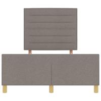 Bedframe met hoofdeinde Taupe 160 x 200 cm Stof - thumbnail