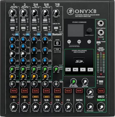 Mackie Onyx8 8-kanaals mengpaneel met USB-interface Mackie Onyx8 8-kanaals mengpaneel met USB-interface