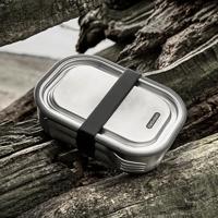 Black+Blum RVS Lunchbox - 1 Ltr - Zwart - thumbnail