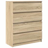 Dressoir 80x35x99 cm spaanplaat Sonoma eikenkleurig - thumbnail