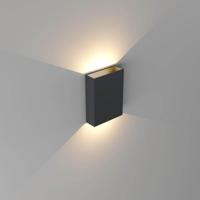 Artdelight Strakke wandlampMemphis zwart goud - WL MEMPHIS ZW-MG - thumbnail