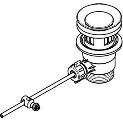 Hansgrohe trekwaste compleet, chroom