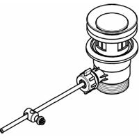 Hansgrohe trekwaste compleet, chroom - thumbnail