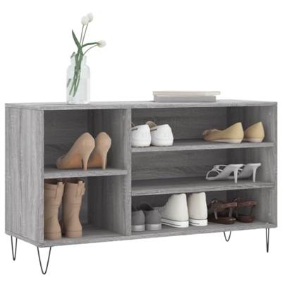 VidaXL Schoenenkast 102x36x60 cm bewerkt hout sonoma grijs