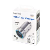 LogiLink PA0260 USB-oplader 20 W 1x USB-C USB PD Zilver Auto USB Power Delivery (USB-PD) - thumbnail