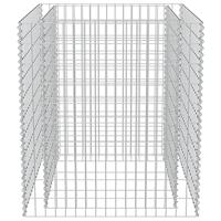Gabion plantenbak verhoogd 90x90x100 cm gegalvaniseerd staal - thumbnail