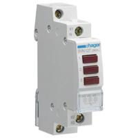 Verlichte druktoetsschakelaar Rood 230 V Hager SVN127 - thumbnail