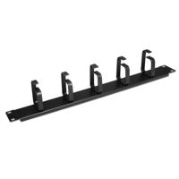 Aisens A141 – 0309 Metal – Kabel-organizer met 5 ringen (19, 1U) zwart - thumbnail