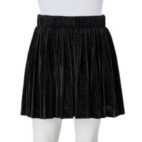 Kinderrokje geplooid 128 lurex zwart - thumbnail