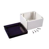 Hammond Electronics 1554P2GYSL Universele behuizing 120 x 120 x 80 Polycarbonaat Grijs 1 stuk(s) - thumbnail