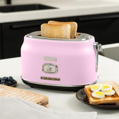 Retro Serie - 2 Slice Toaster -815W - Pink Retro Serie - 2 Slice Toaster -815W - Pink