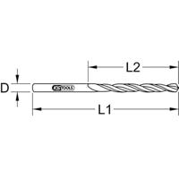 KS Tools 3301063 HSS-R Metaal-spiraalboorset 6.3 mm 10 stuk(s) - thumbnail