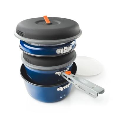 GSI Outdoors Bugaboo Ceramic Base Camper Set Pan Blauw M - thumbnail