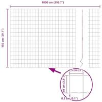 Euro Hek Grijs 1.5 x 10 m PVC-gecoat ijzer - thumbnail