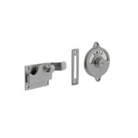 Intersteel WC-overslag met bocht vrij/bezet - chroom mat - thumbnail