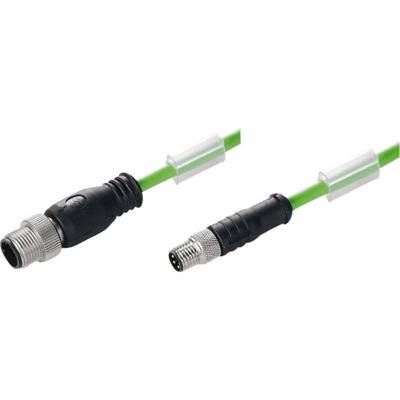 Weidmüller 1296800150 Sensor/actuator dataconnector, geassembleerd M12 Aantal polen (sensoren): 4 Stekker, recht 1.50 m 1 stuk(s)