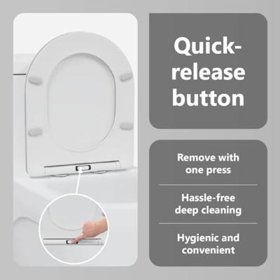 VidaXL Toiletzitting wit 47 x 36 x 3,4 cm duroplast