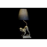 Bureaulamp DKD Home Decor 32,5 x 30 x 60 cm Zwart Beige Gouden Metaal Hars 220 V 50 W (2 Stuks) - thumbnail