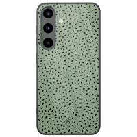 Samsung Galaxy S25 glazen hardcase - Green confetti - thumbnail